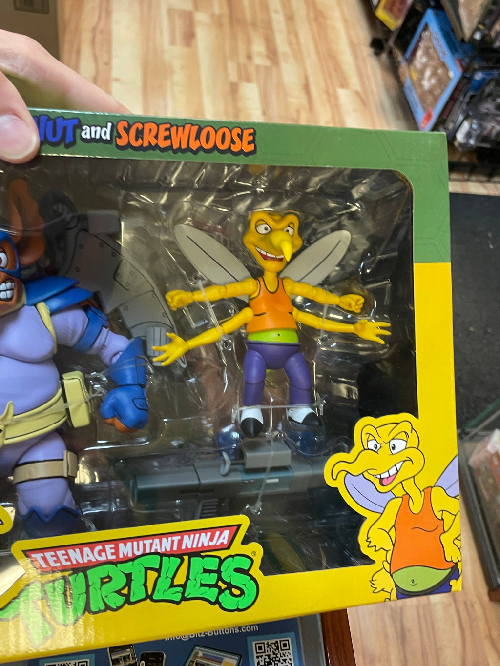 Wingnut & Screwloose (TMNT Ninja Turtles, NECA) **SEALED** product image 6, provided for visual reference and product detail