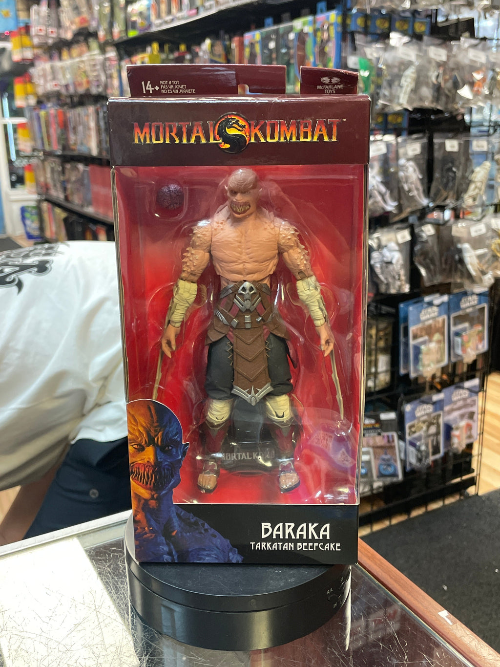 Baraka -Tarkatan Beefcake- (Mortal Kombat, McFarlane Toys) **SEALED** product image 1, provided for visual reference and