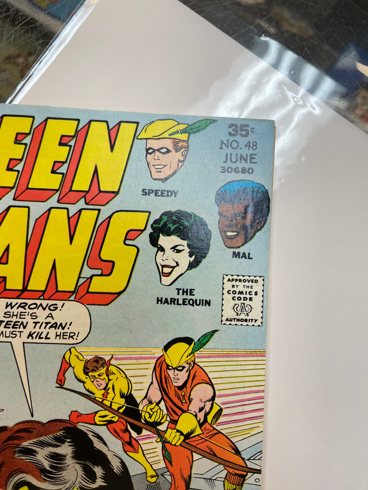 Teen Titans #48 -1ST BUMBLEBEE HARLEQUIN- (DC, Comics) Good product image 9, provided for visual reference and product