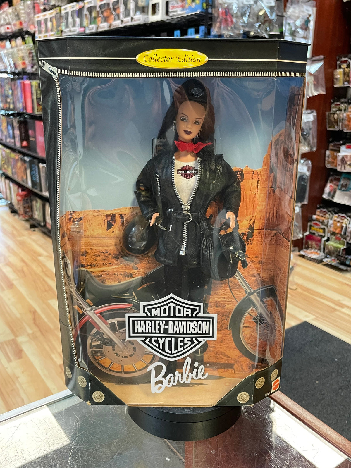 Harley Davidson Brunette Hair BArbie #22256 (Vintage Barbie, Mattel) **SEALED** product image 1, provided for visual
