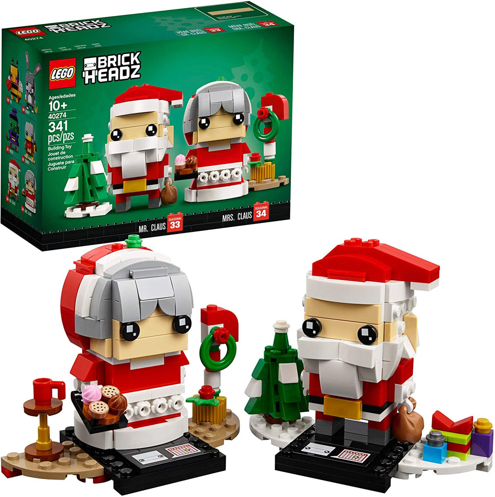 40274 BrickHeadz Mr. & Mrs. Claus (Retired) (Certified Complete)