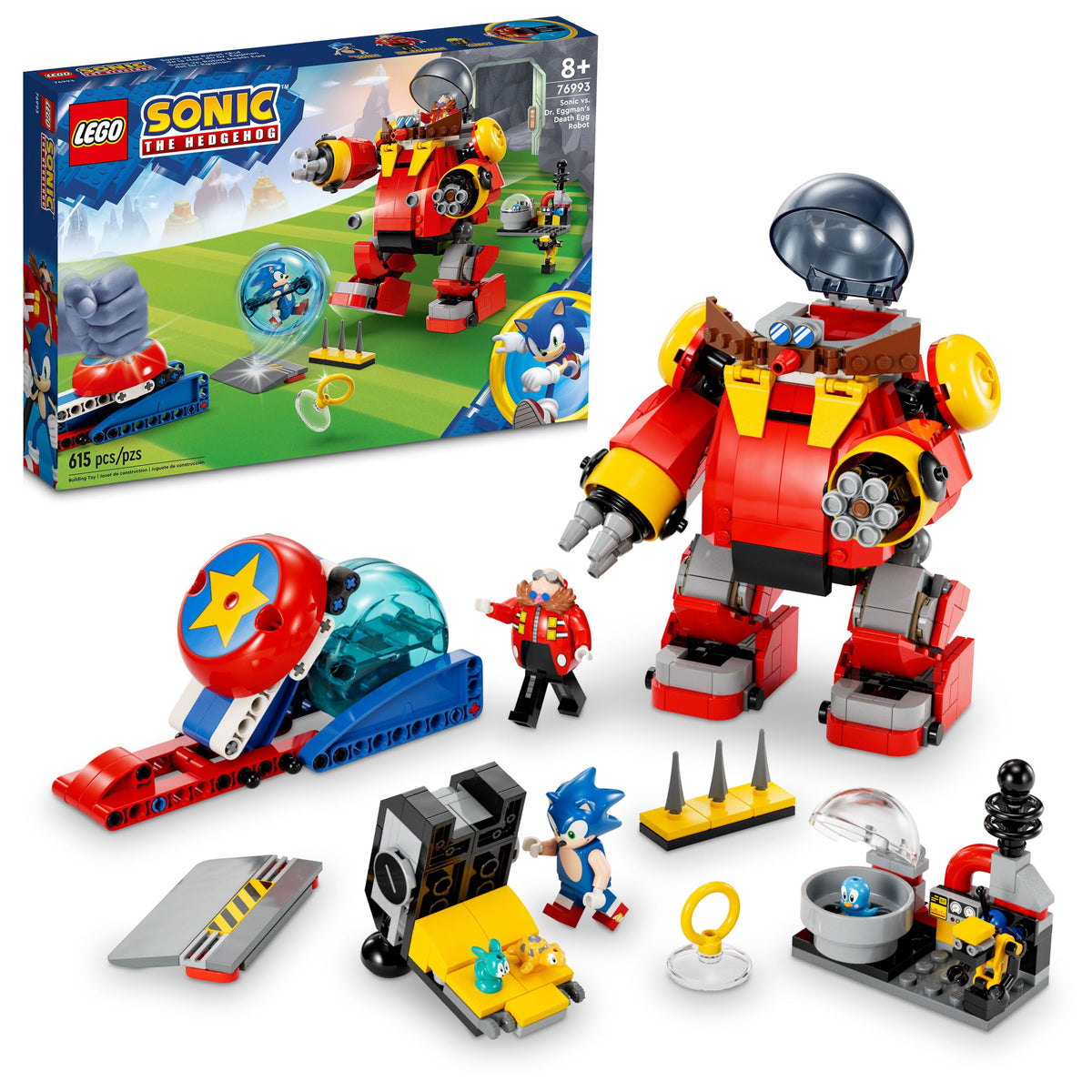 76993 Sonic vs. Dr. Eggman's Death Egg Robot (Retired) (New Sealed) product image 1, provided for visual reference and