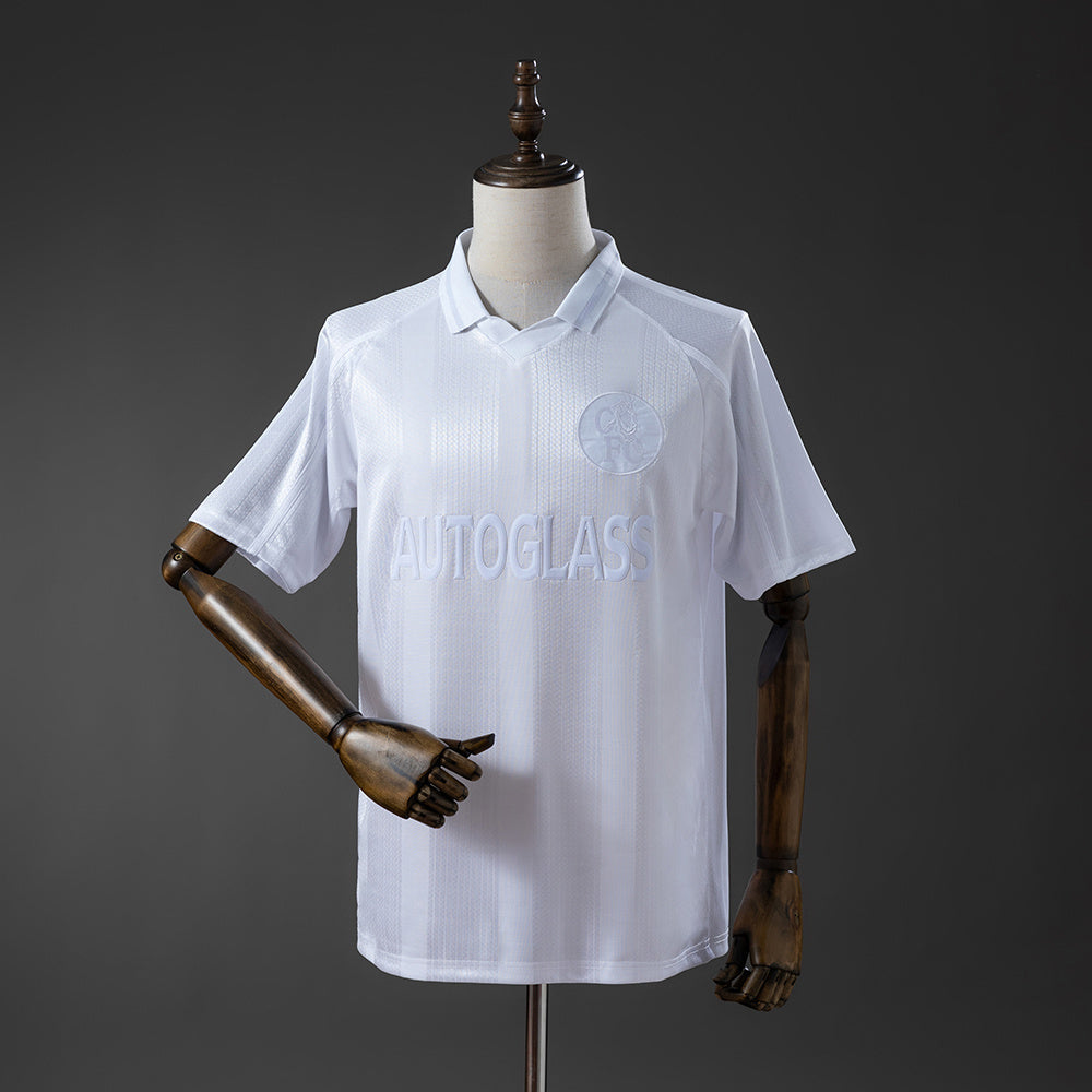 Chelsea White Jersey 1998-00 Retro Football Kit Soccer Shirt product image 1
