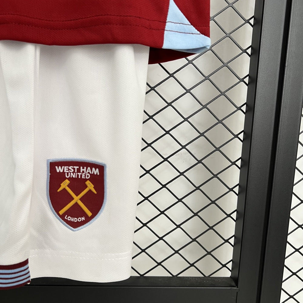 Kids West Ham United Jersey 25/26 Home Football Kit Soccer product image 5