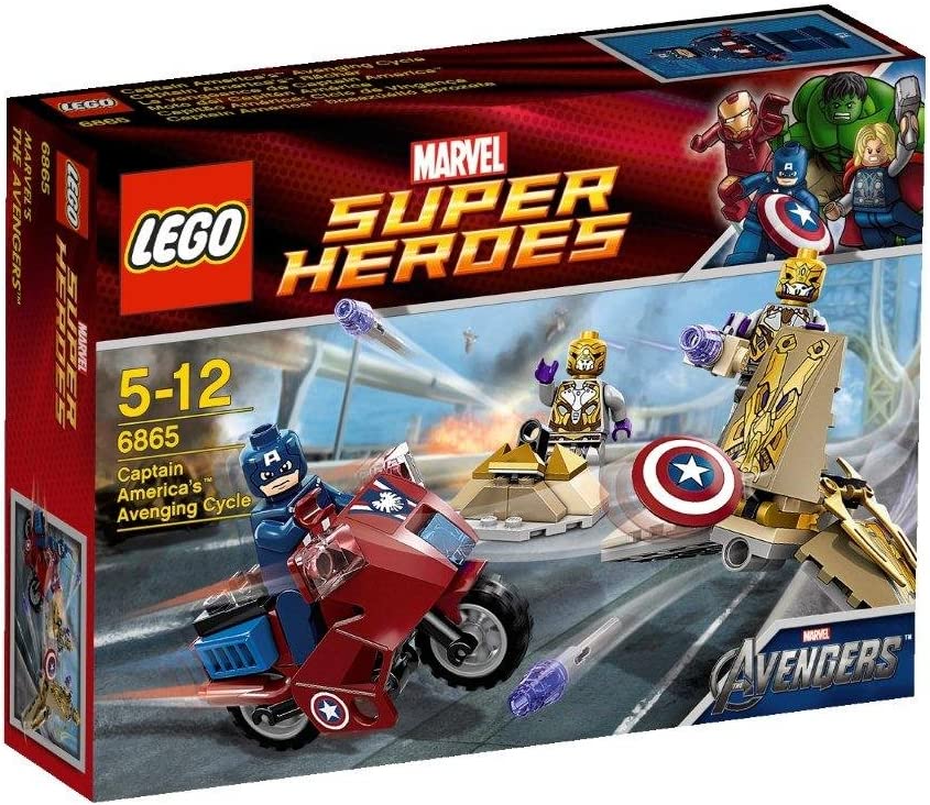 6865 Captain Americas Avenging Cycle (Retired) (New Sealed) product image 1, provided for visual reference and product