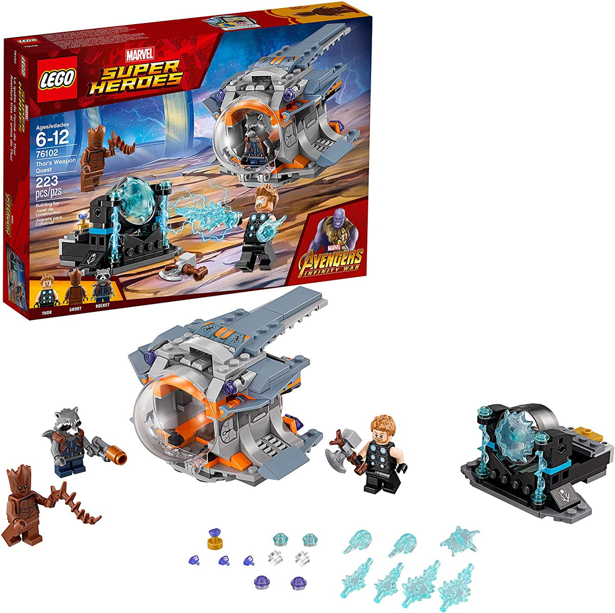 76102 Thor's Weapon Quest (Retired) (New Sealed) product image 1, provided for visual reference and product detail review