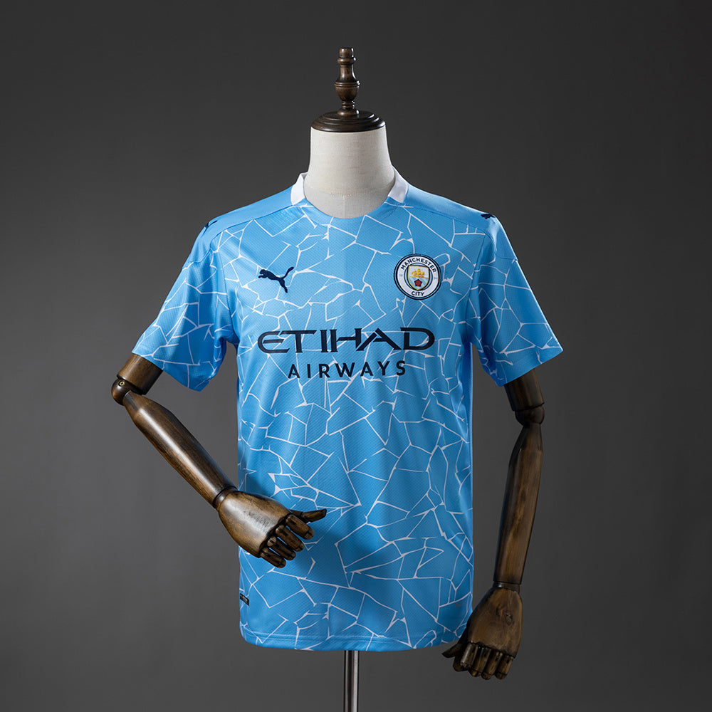 Manchester City Home Jersey 2020-21 Retro Football Kit product image 1