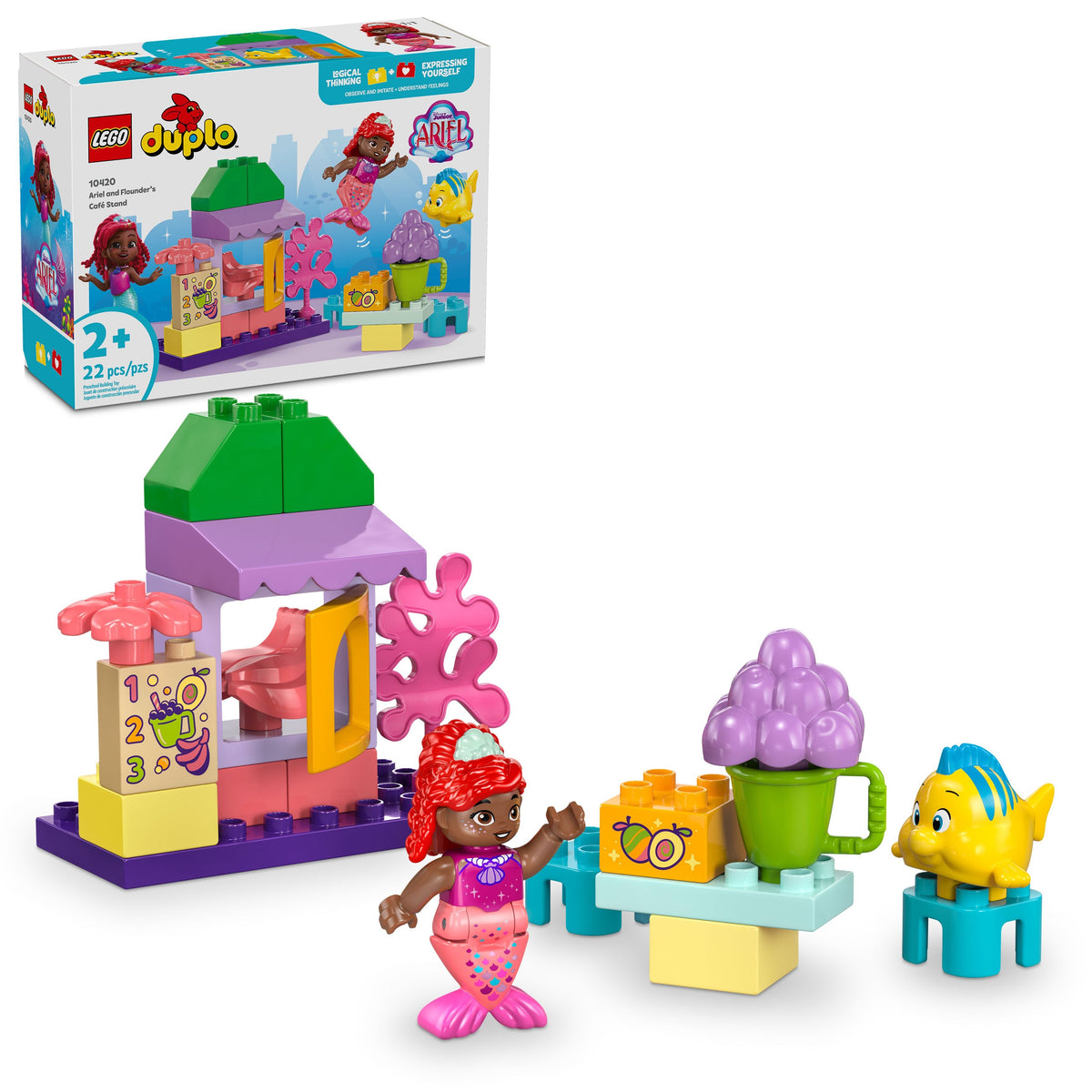 10420 LEGO Duplo Ariel and Flounder's Café Stand product image 2, provided for visual reference and product detail review