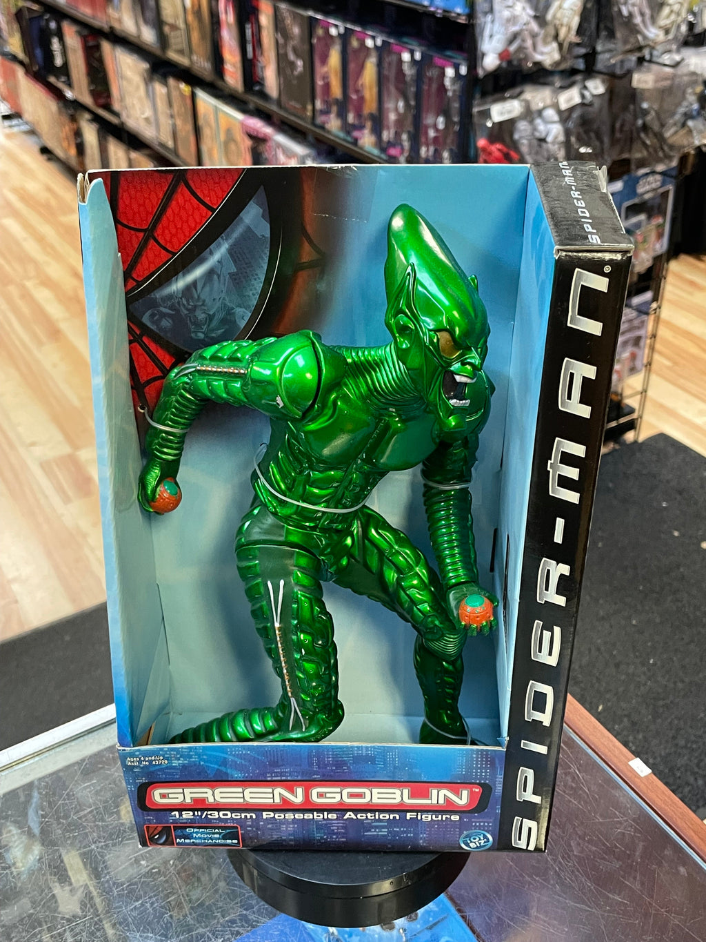 Green Goblin 12” Poseable Figure (Vintage Spider-Man, Toy Biz) SEALED product image 2, provided for visual reference and