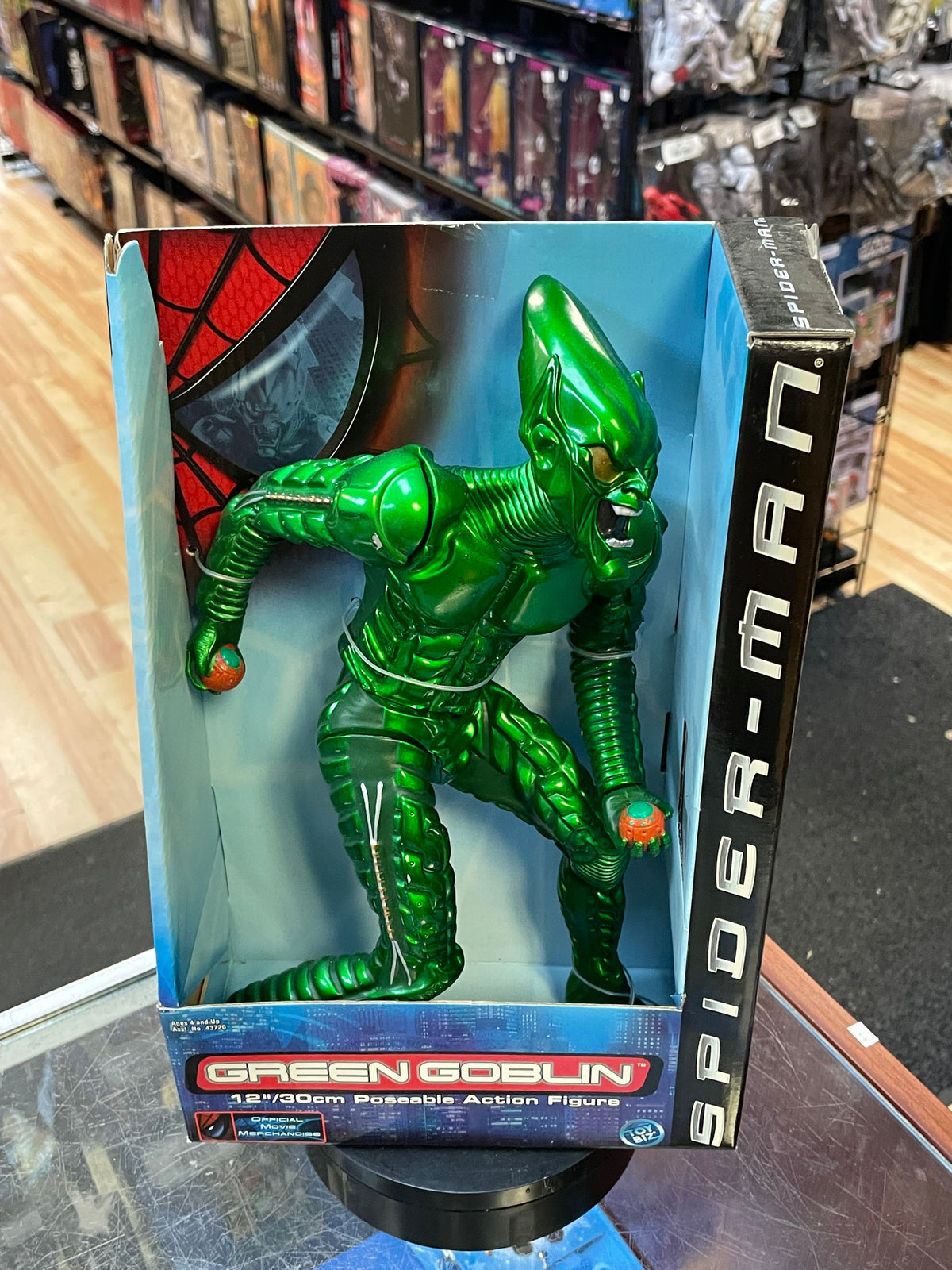 Green Goblin 12” Poseable Figure (Vintage Spider-Man, Toy Biz) SEALED product image 2, provided for visual reference and
