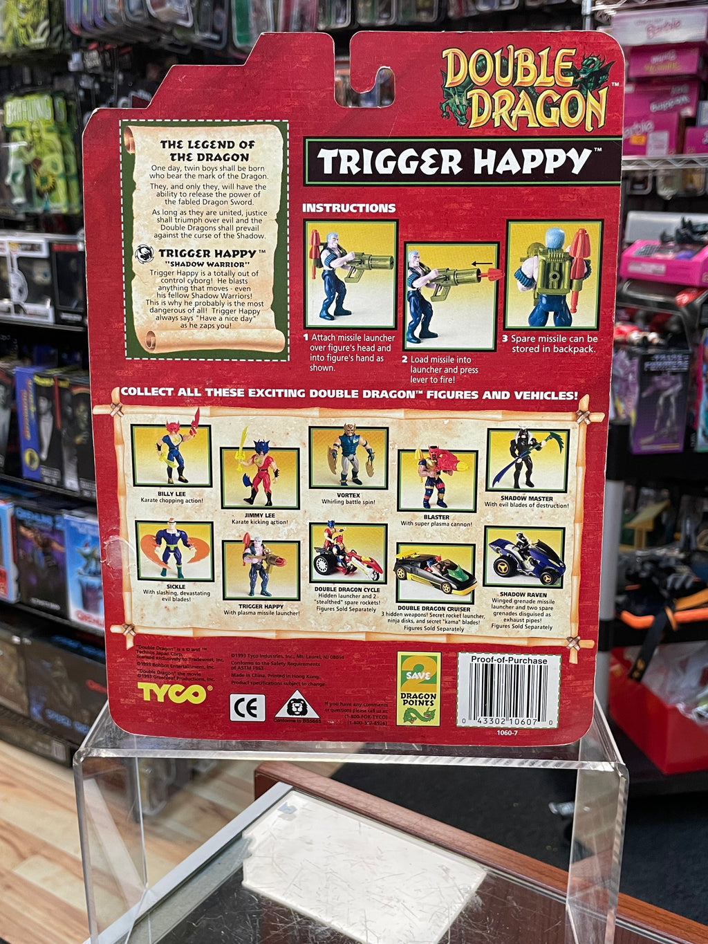 Trigger Happy (Vintage Double Dragon, Tyco)**SEALED** product image 2, provided for visual reference and product detail