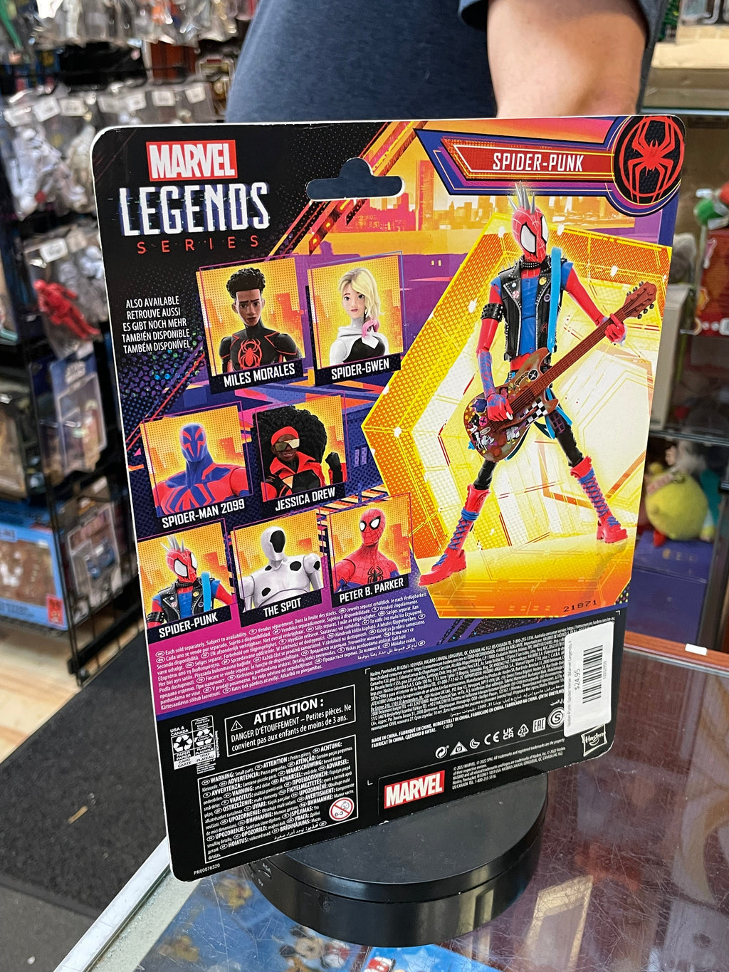 Spider-Punk -Spider Verse- (Marvel Legends, Hasbro) **SEALED** product image 5, provided for visual reference and product