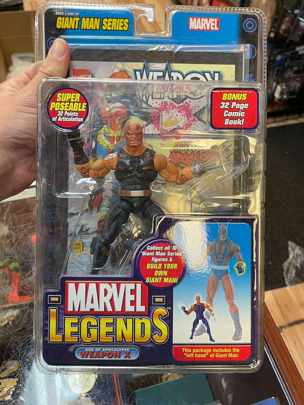 AOP Weapon X Wolverine -Chase- (Marvel Legends, Toybiz) **SEALED** product image 4, provided for visual reference and