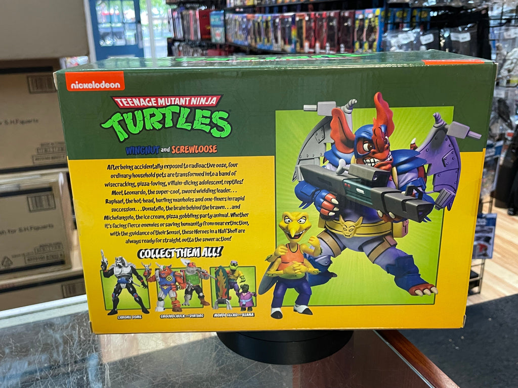 Wingnut & Screwloose (TMNT Ninja Turtles, NECA) **SEALED** product image 3, provided for visual reference and product detail