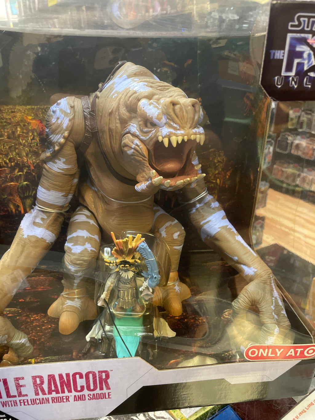 Battle Rancor with with Felucian Rider (Star Wars 30th Anniversary, Hasbro) **Sealed** product image 2, provided for visual