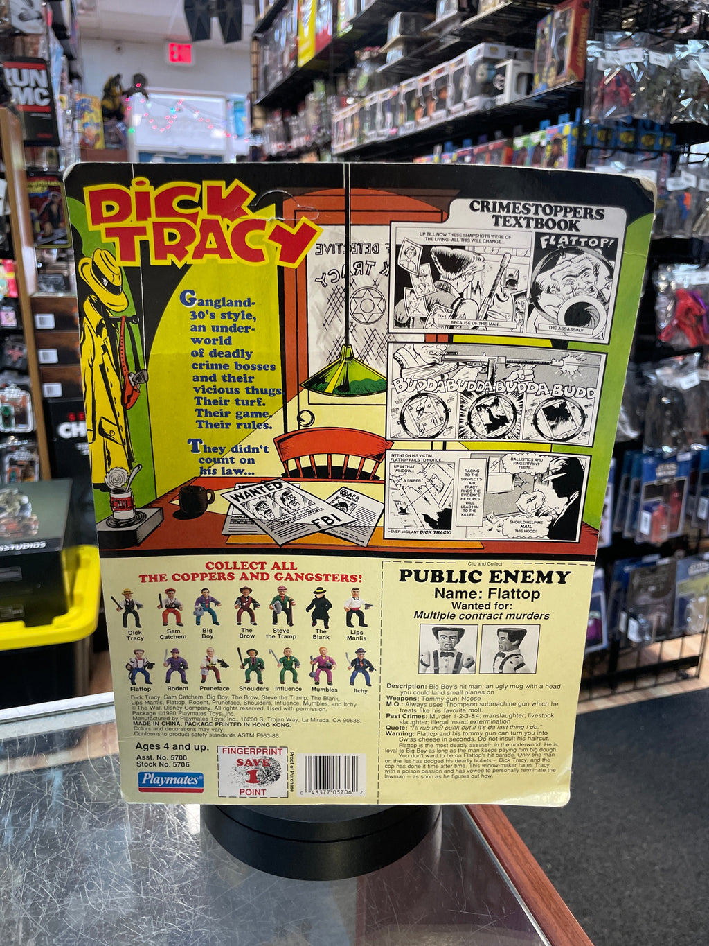 Flattop (Dick Tracy, Vintage Playmates) **Unpunched** product image 2, provided for visual reference and product detail