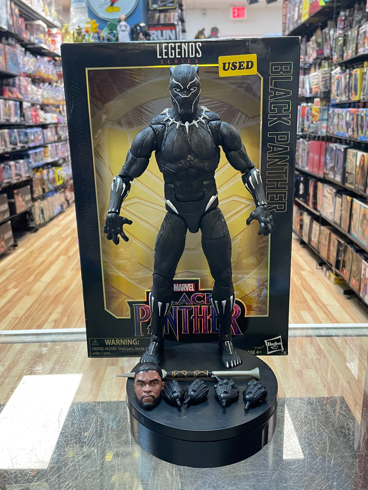 Black Panther -Deluxe 12"- (Marvel Legends, Hasbro) **COMPLETE** product image 1, provided for visual reference and product