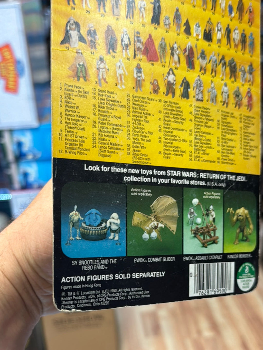 Squid Head Lando 77A ROTJ 1722 (Vintage Star Wars, Kenner) SEALED product image 16, provided for visual reference and