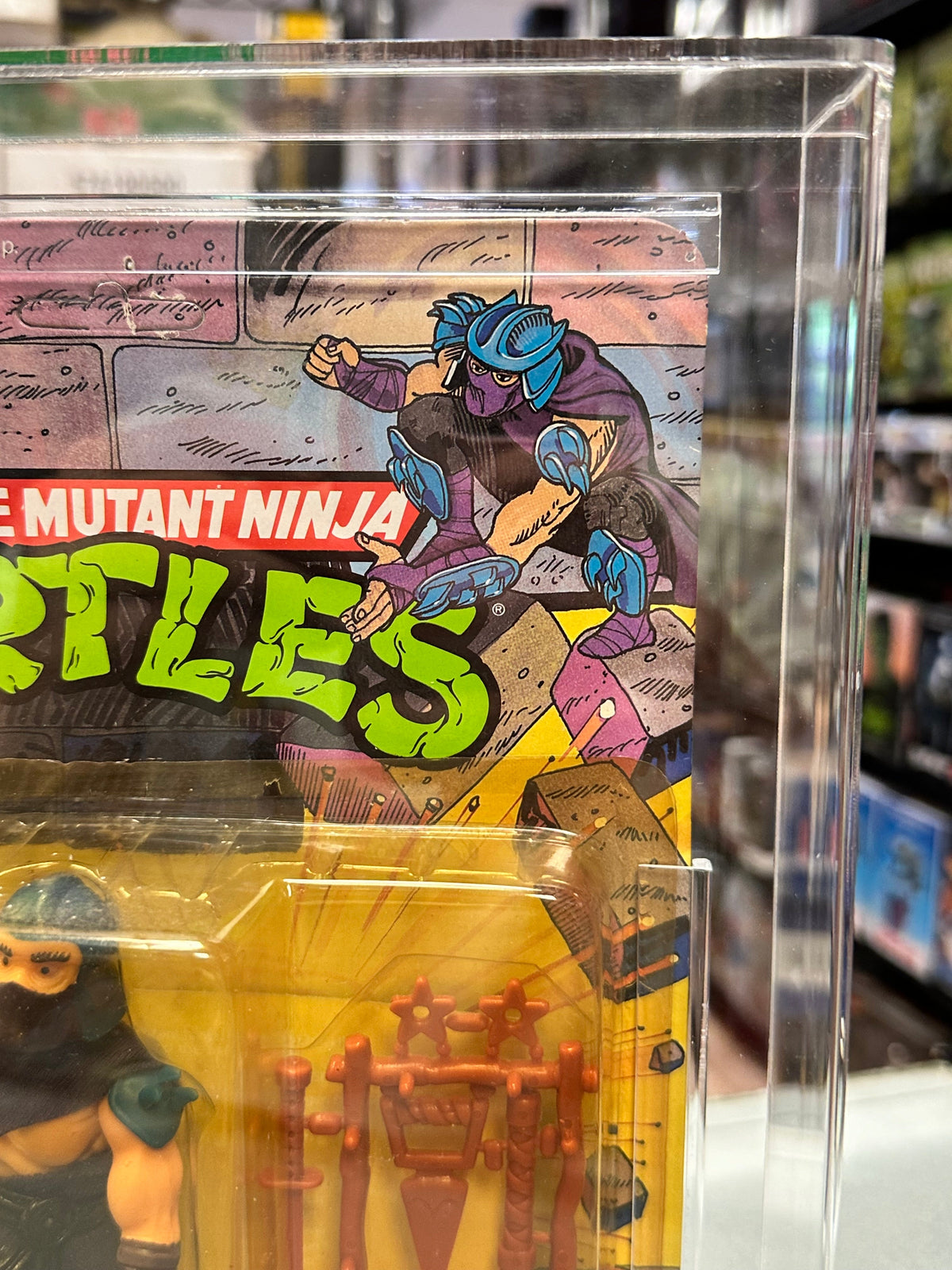 1988 Shredder Soft Head (TMNT Mutant Ninja, Playmates) GRADE: 70+ product image 3, provided for visual reference and product