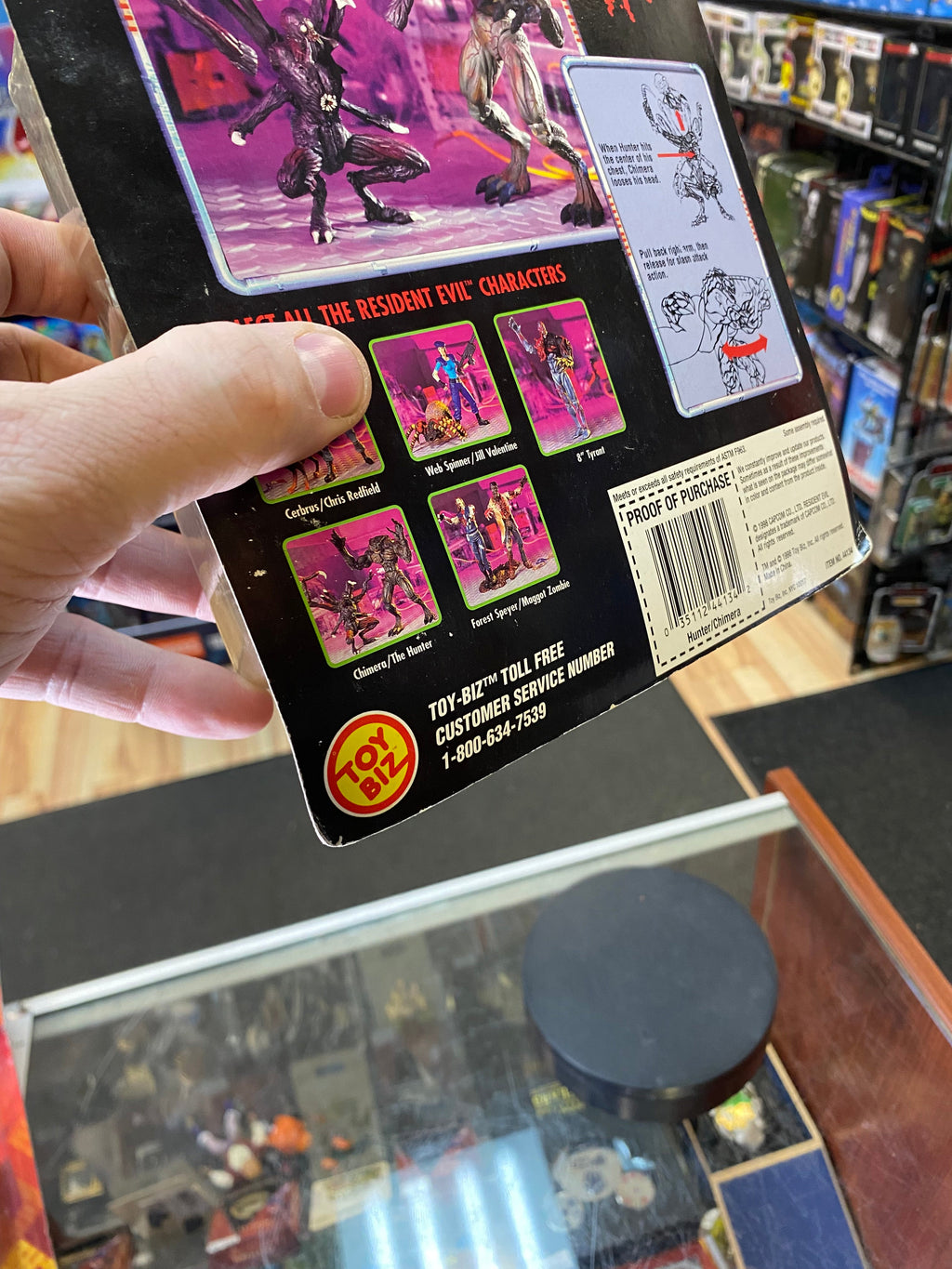 Hunter & Chimera (Vintage Resident Evil, Toybiz) SEALED product image 11, provided for visual reference and product detail