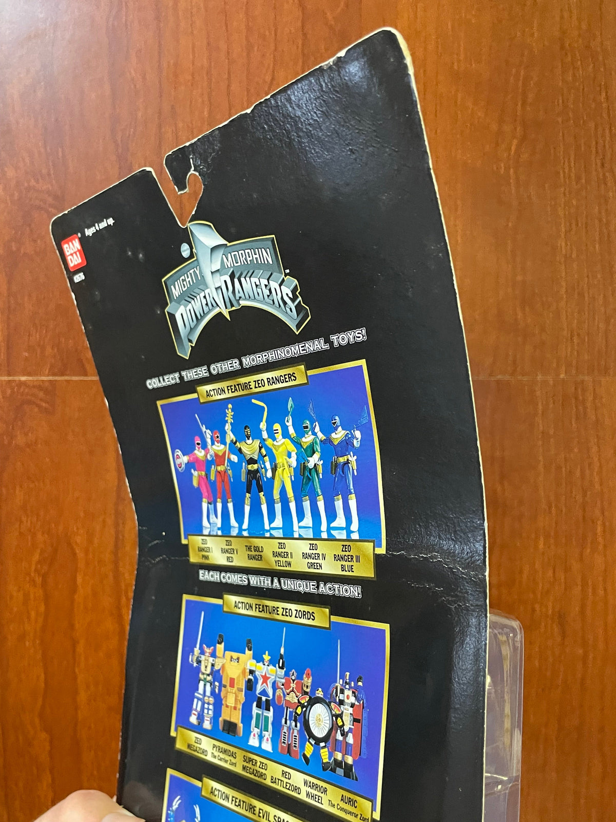 White & Green Ranger GOLD TEAM (Vintage MMPR Power Rangers, Bandai) **SEALED** product image 10, provided for visual