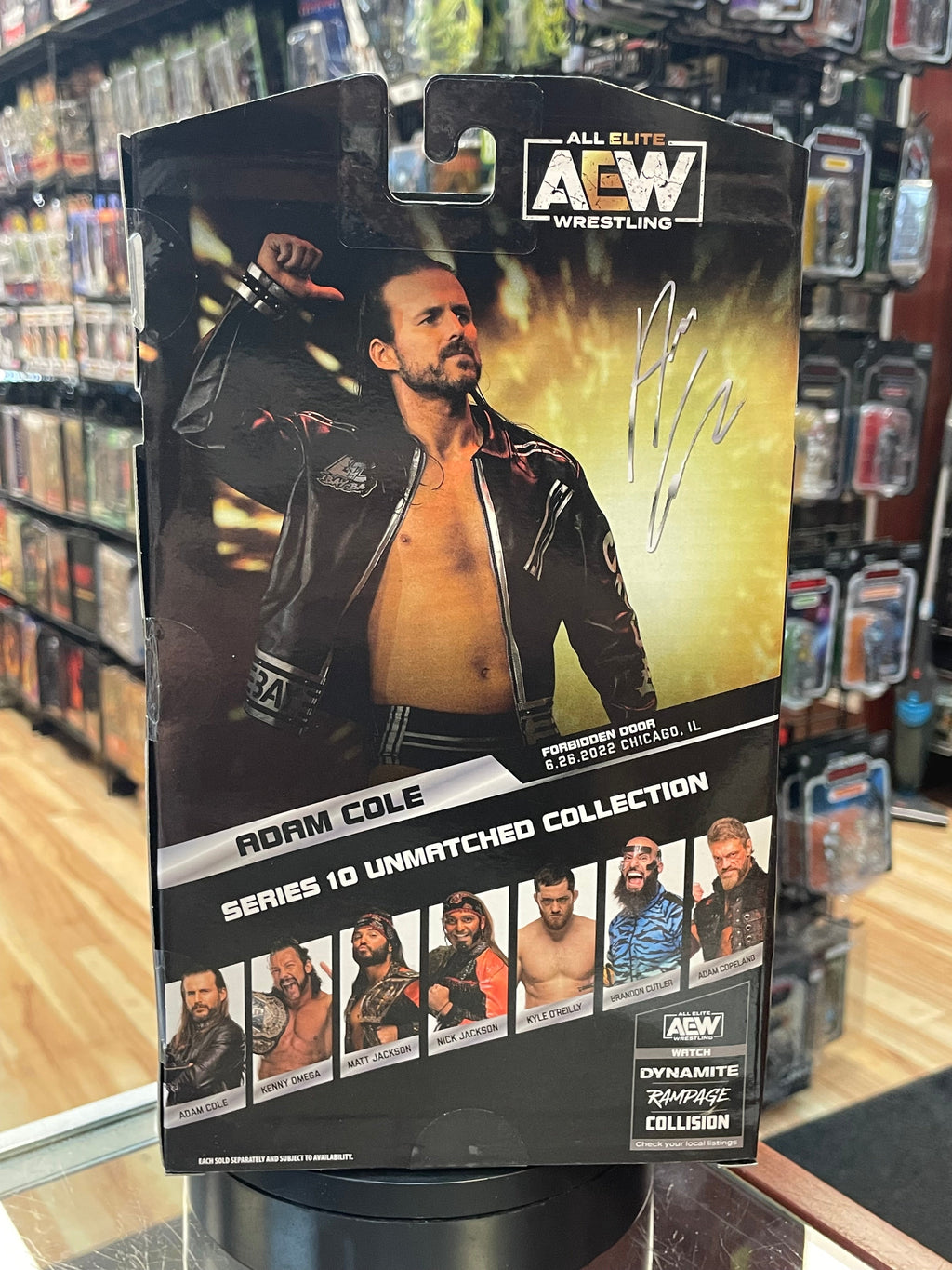 Adam Cole Chase (AEW, Unmatched Collection) **SEALED** product image 4, provided for visual reference and product detail