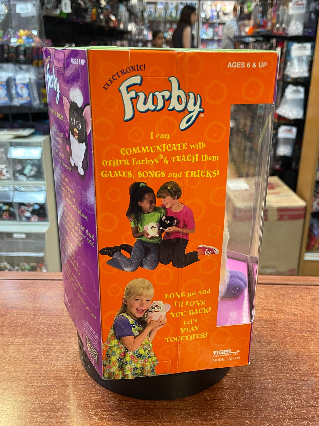 Pastel Tie Die -Blue Eyes- (Vintage Furby, Tiger Electronics) **NEW** product image 3, provided for visual reference and
