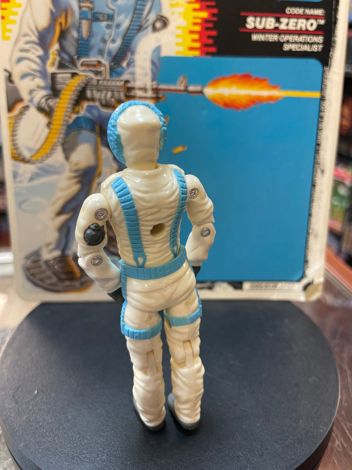 Subzero with Cardback (Vintage GI Joe, Hasbro) **COMPLETE** product image 5, provided for visual reference and product