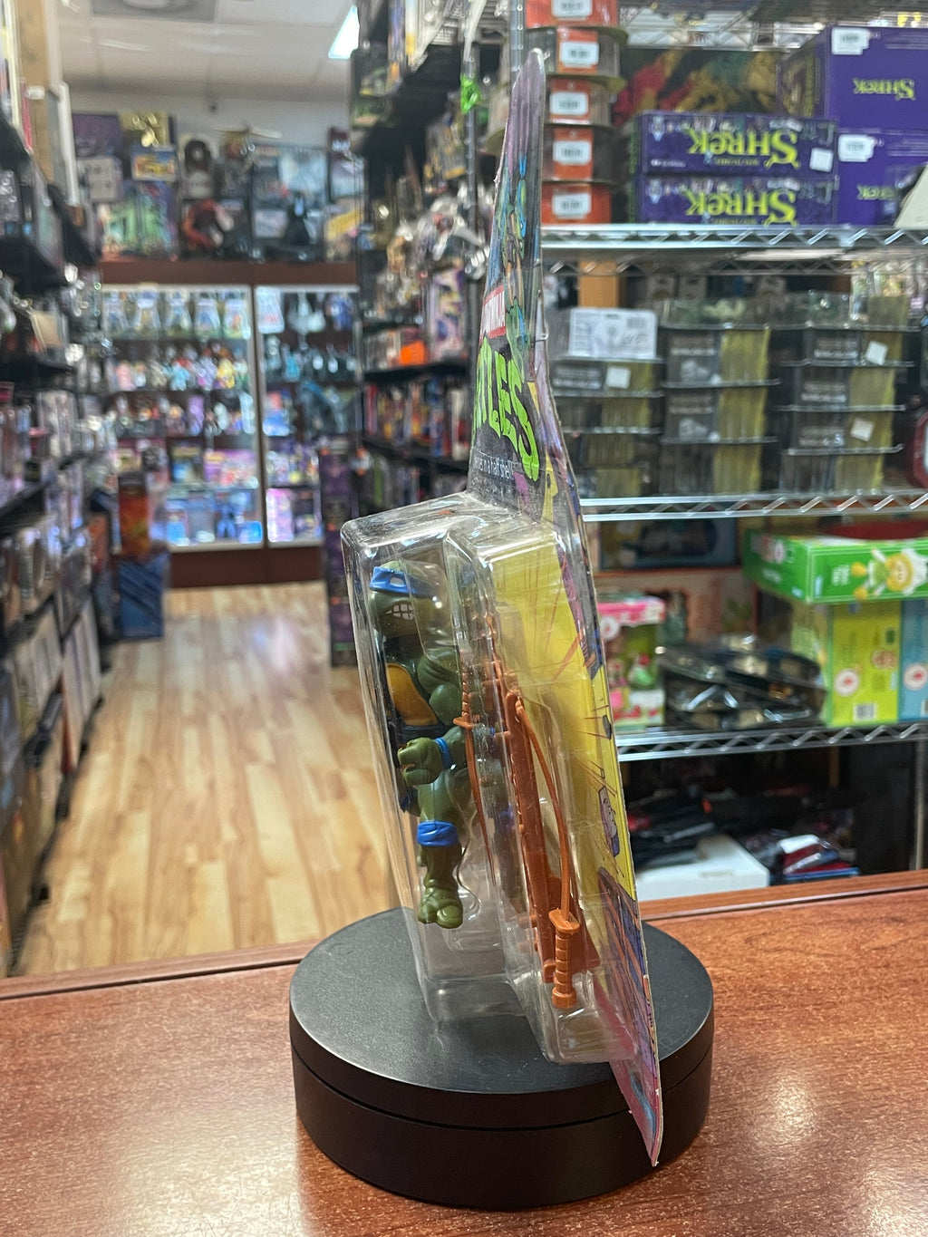 Hard Head Leonardo -10 Back- (Vintage TMNT Ninja Turtles, Playmates) **SEALED** product image 7, provided for visual