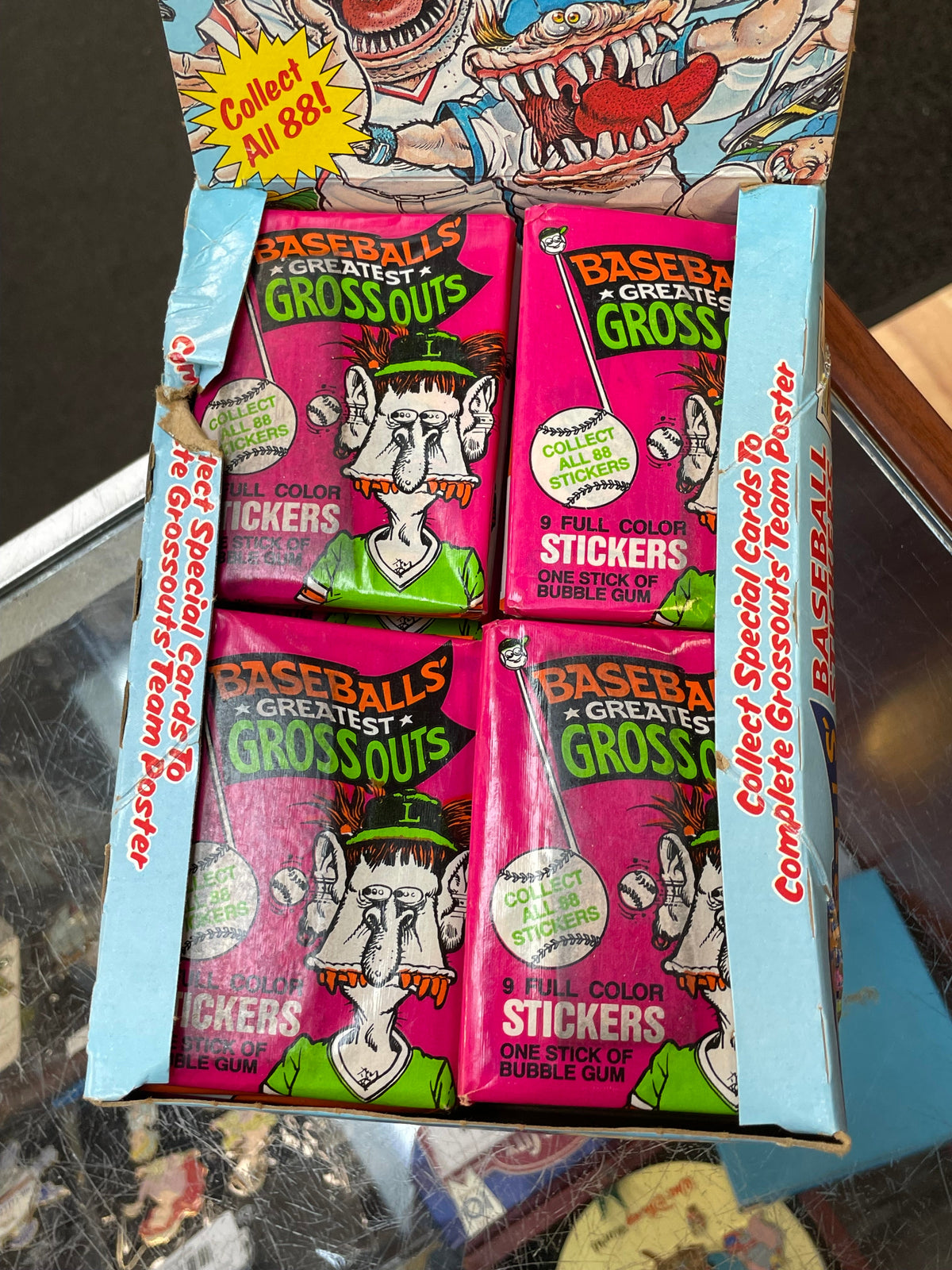 Greatest Grossouts Box of 36 (Vintage Topps Movie Card, Leaf) product image 5, provided for visual reference and product