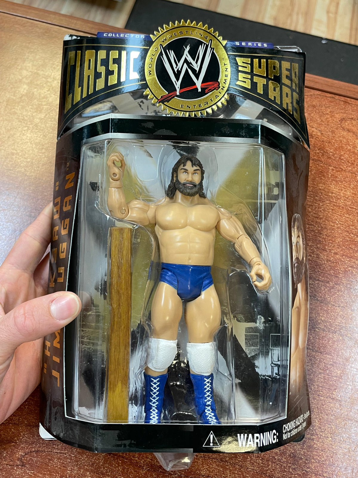 Hacksaw Jim Dunggan (WWF Classic Superstars, Jakks) **SEALED** product image 4, provided for visual reference and product