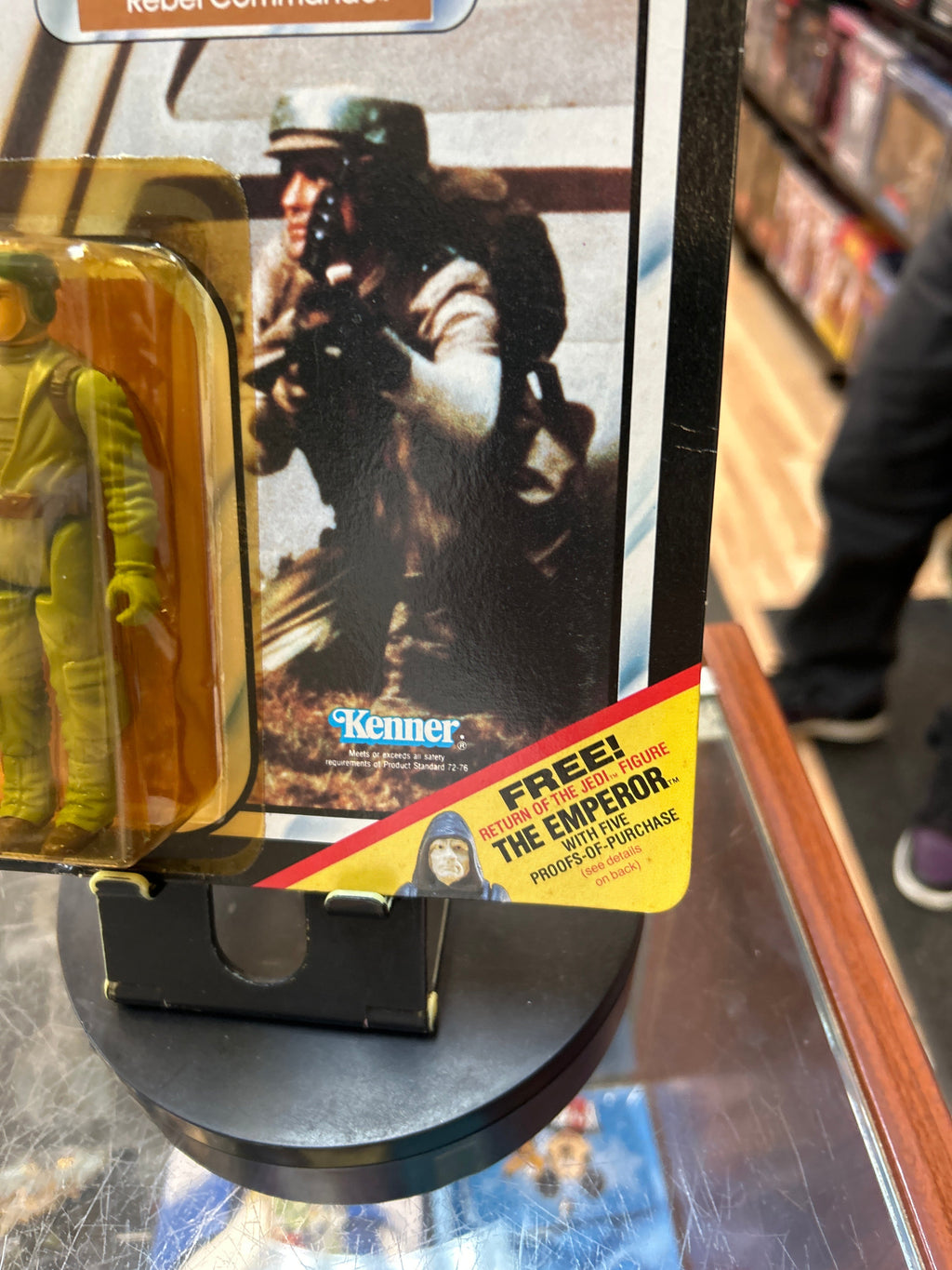 Rebel Commando -Emperor Offer- Back ROTJ (Vintage Star Wars, Kenner) **SEALED** product image 3, provided for visual