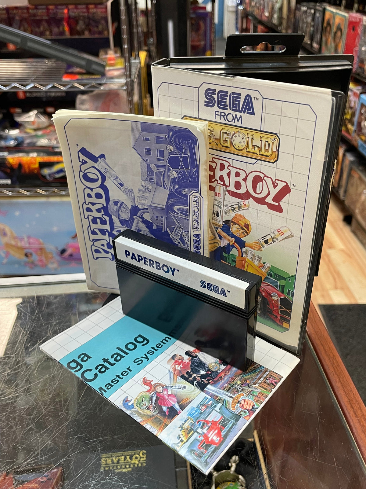 Paperboy UK (SEGA Master System SMS, Video Games) **COMPLETE** product image 2, provided for visual reference and product