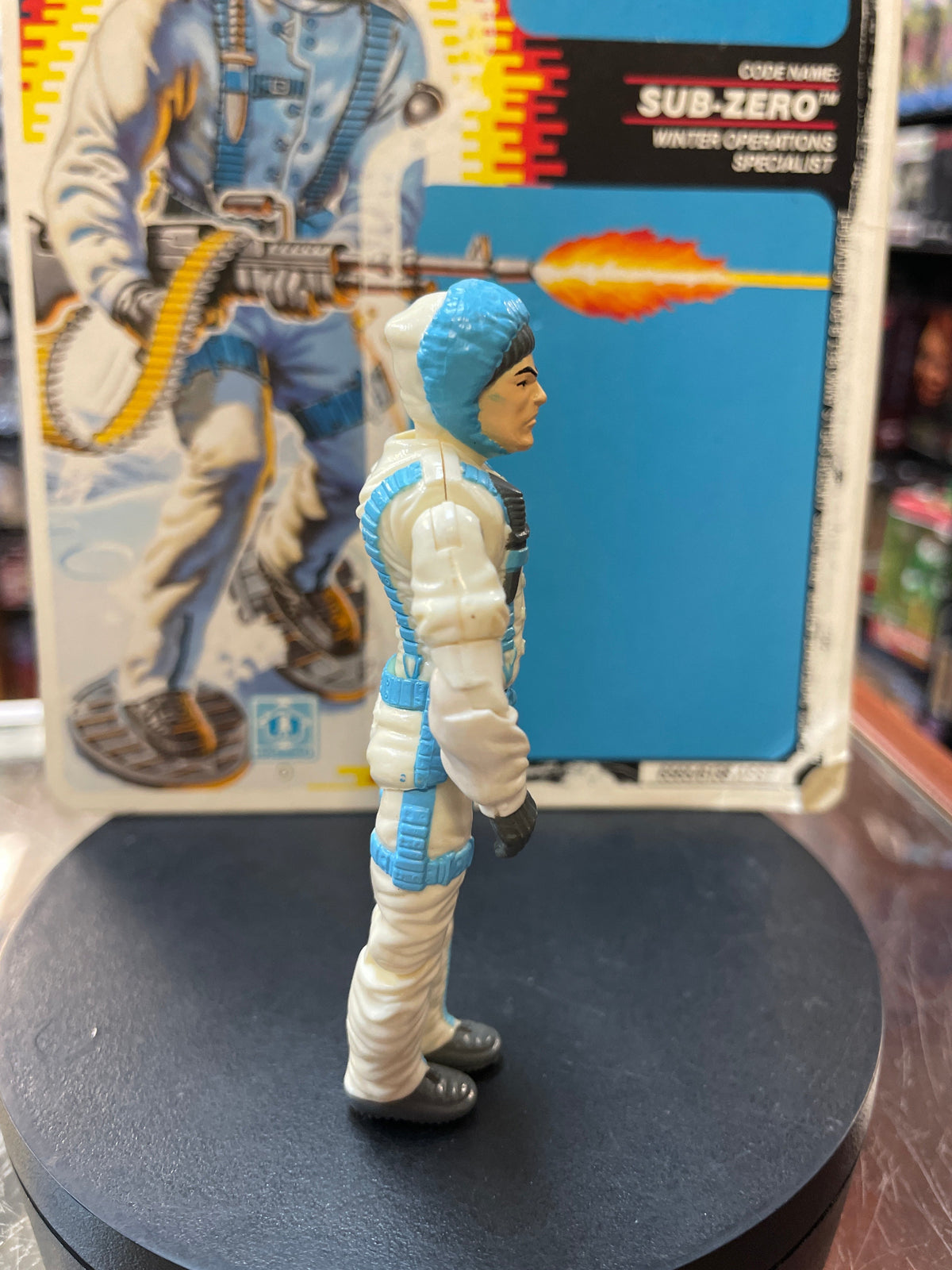Subzero with Cardback (Vintage GI Joe, Hasbro) **COMPLETE** product image 6, provided for visual reference and product