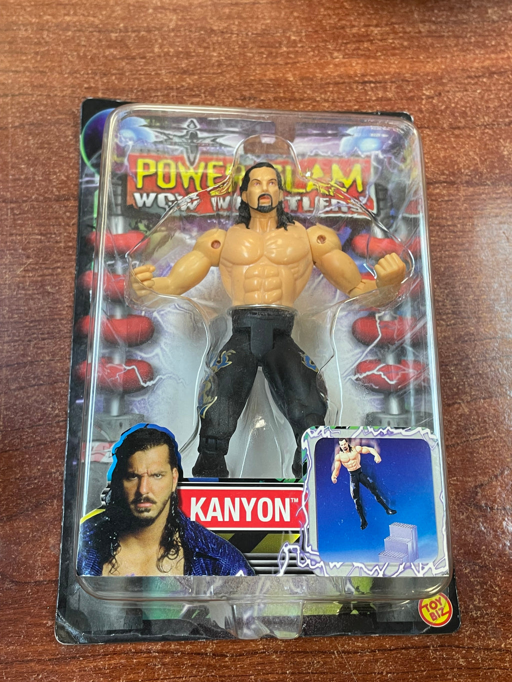 Kanyon (WCW Power Slam, Toybiz) **SEALED** product image 3, provided for visual reference and product detail review