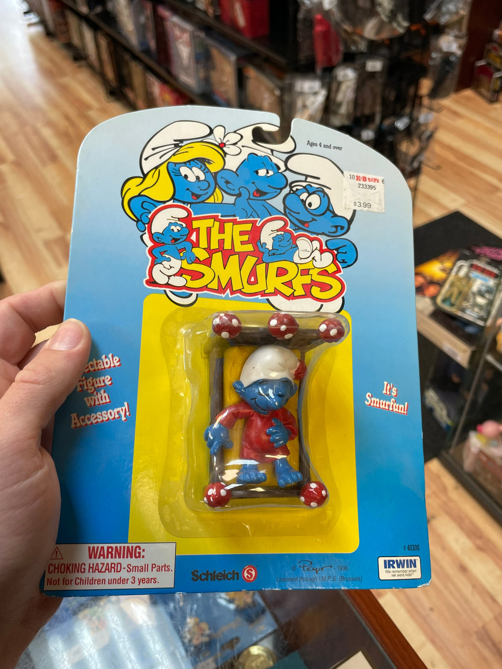 Sleepy Smurf (Vintage Smurfs, Schleich Peyo) **SEALED** product image 6, provided for visual reference and product detail