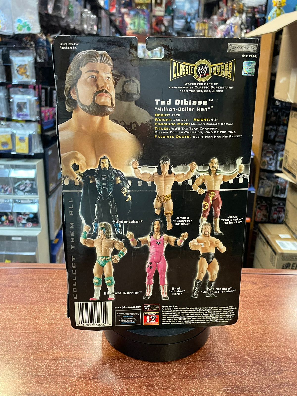 Ted Dibiase (WWF Classic Superstars, Jakks) **SEALED** product image 5, provided for visual reference and product detail