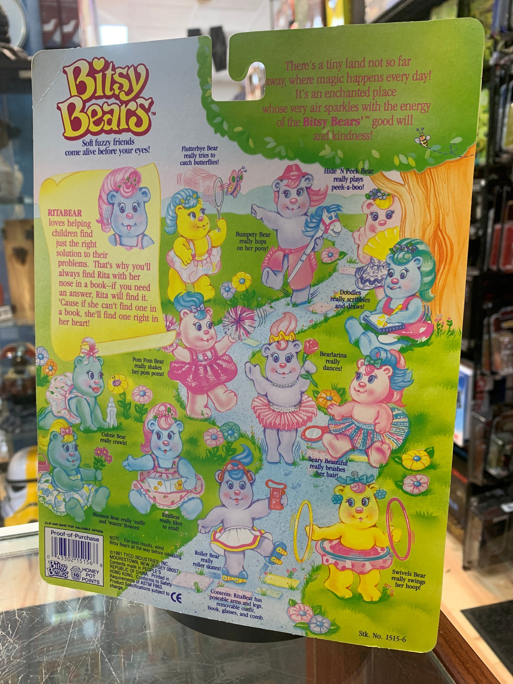 Rita Bear (Vintage, Tyco Bitsy Bears) **SEALED** product image 5, provided for visual reference and product detail review