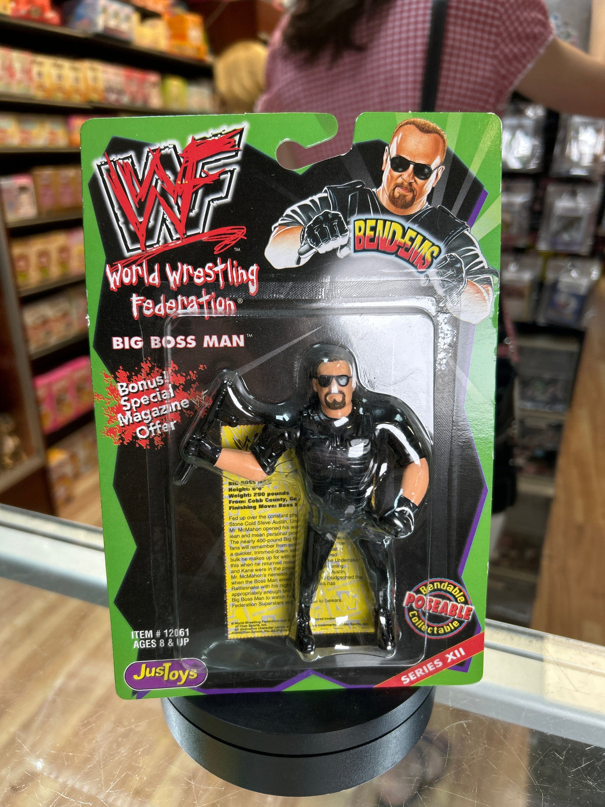 Big Boss Man (Vintage WWF, JusToys) **SEALED** product image 1, provided for visual reference and product detail review