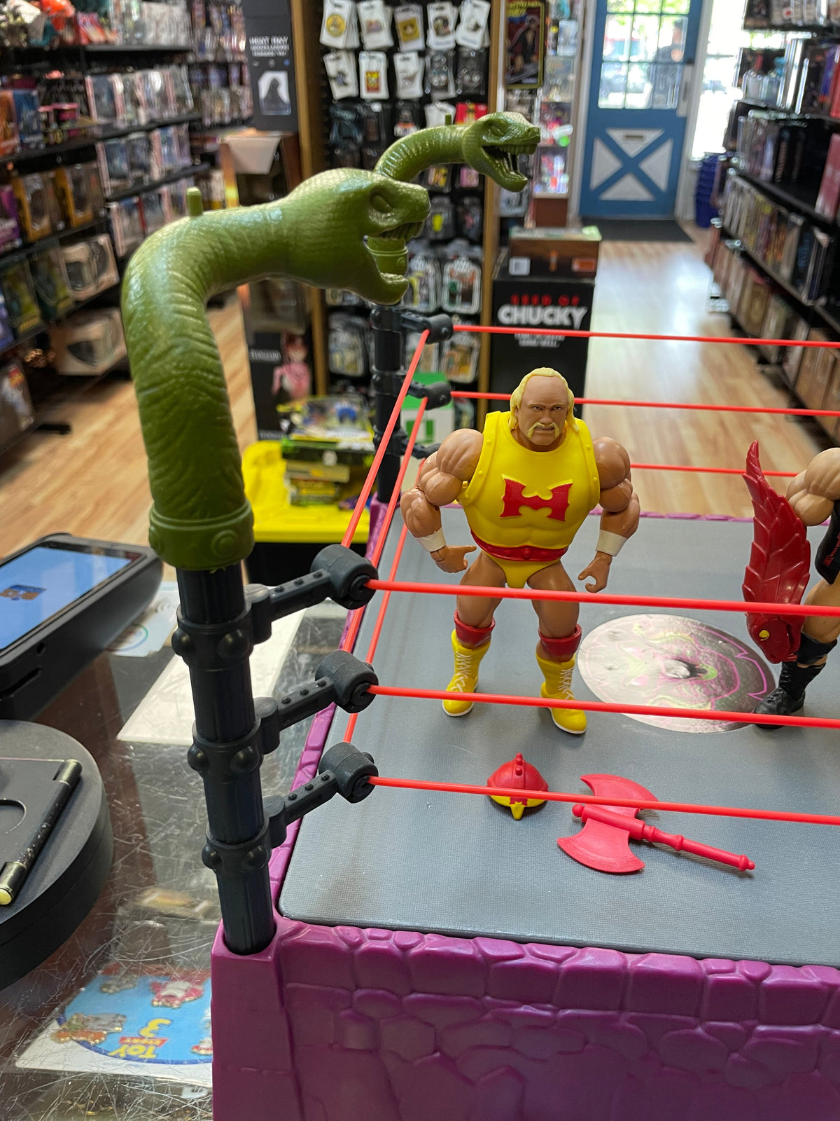 RattleSnake Mountain (WWE MOTU, Mattel) **COMPLETE** product image 3, provided for visual reference and product detail review