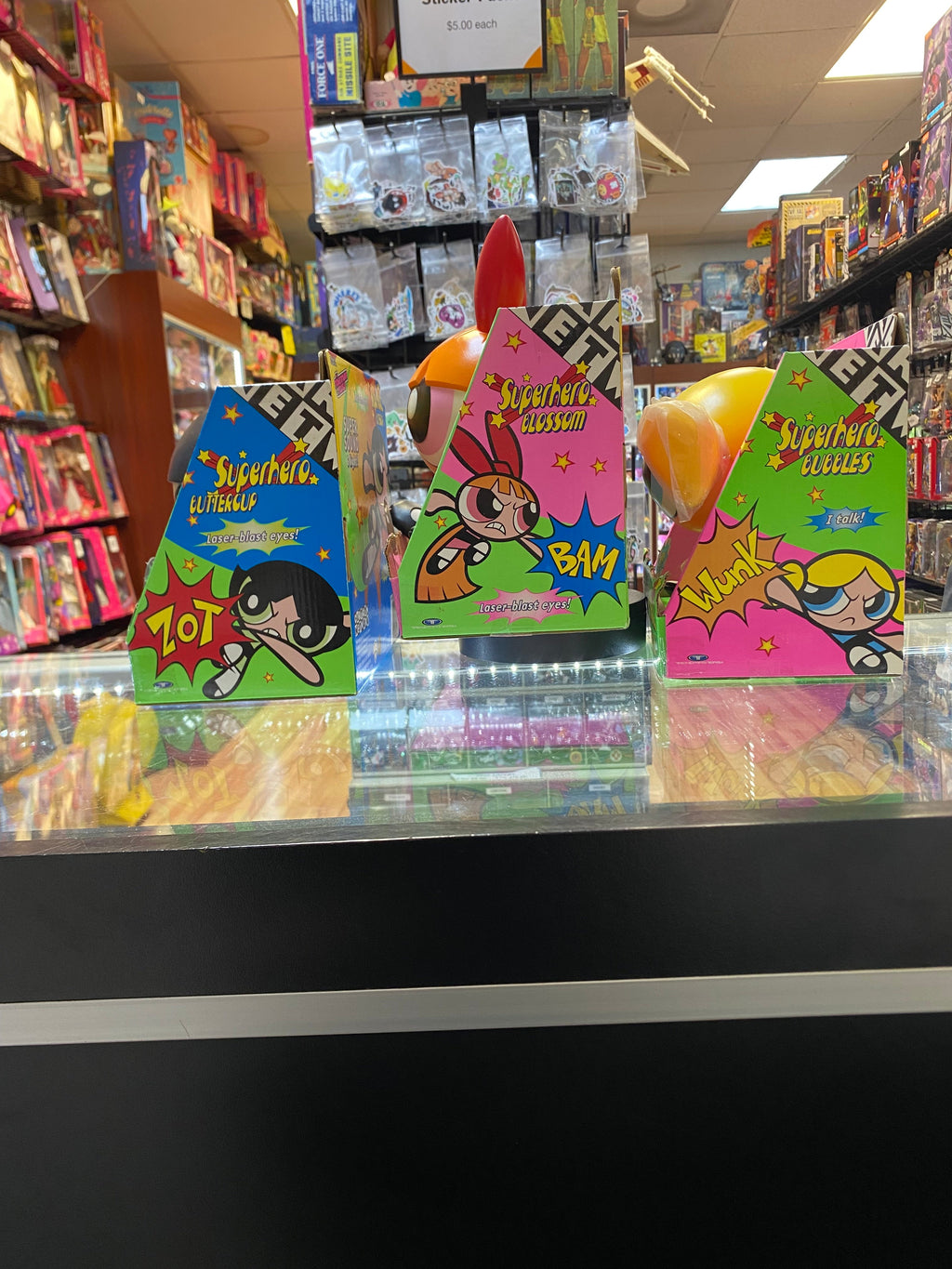 Super Sound & Lights Bubbles Blossom Buttercup (Power Puff Girls, Trendmasters) NEW product image 7, provided for visual