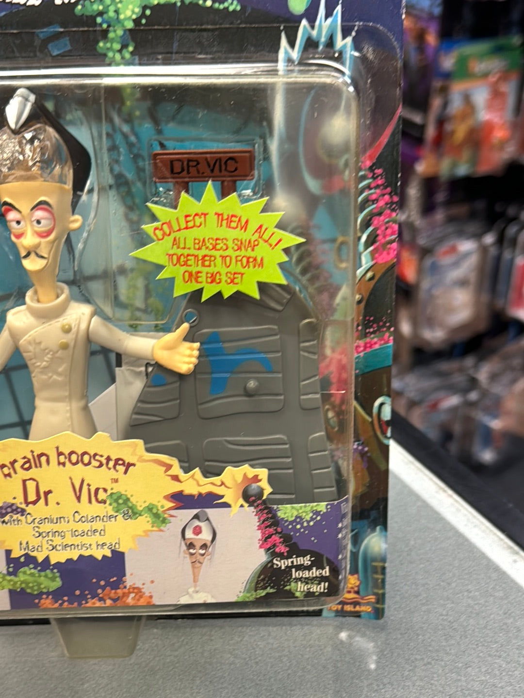 Brain Booster Dr Vic (Vintage Toonsylvania, Toy Island) SEALED product image 4, provided for visual reference and product