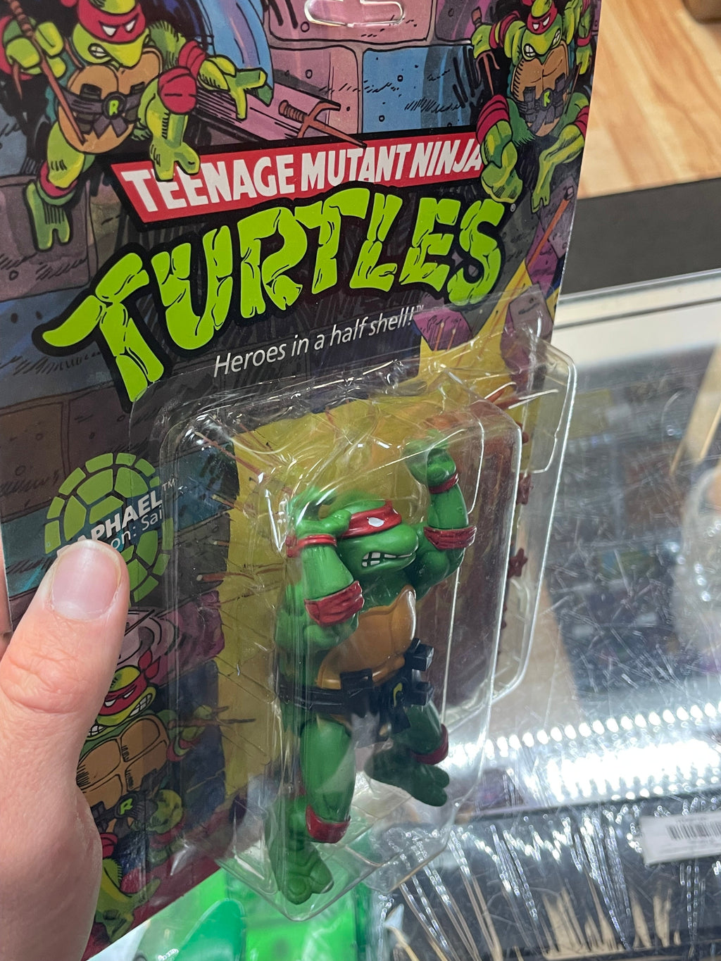 Hard Head Raphael -10 Back- (Vintage TMNT Ninja Turtles, Playmates) **SEALED** product image 5, provided for visual