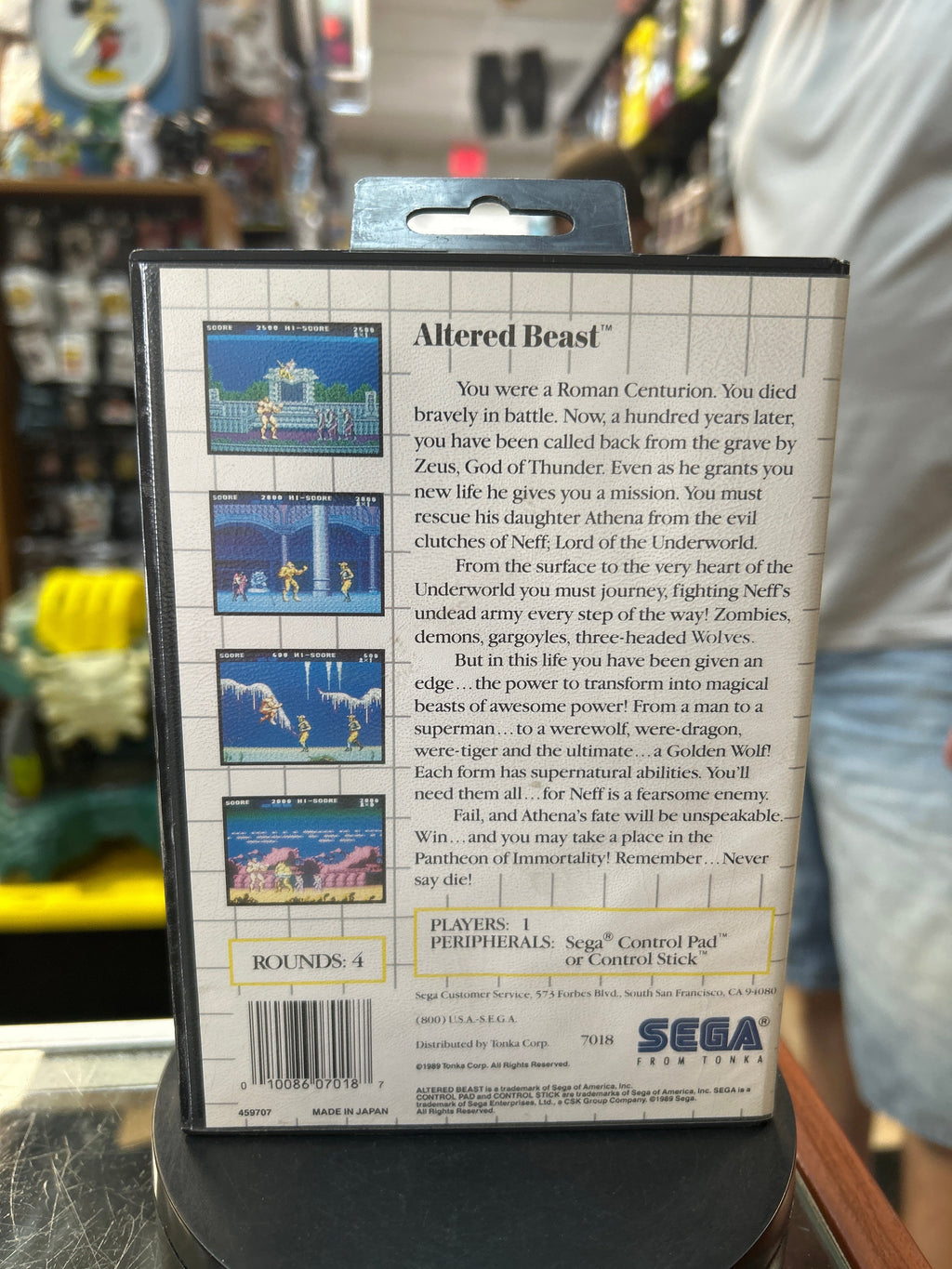 Altered Beast 0867 (SEGA Master System SMS, Video Games) **COMPLETE** product image 7, provided for visual reference and