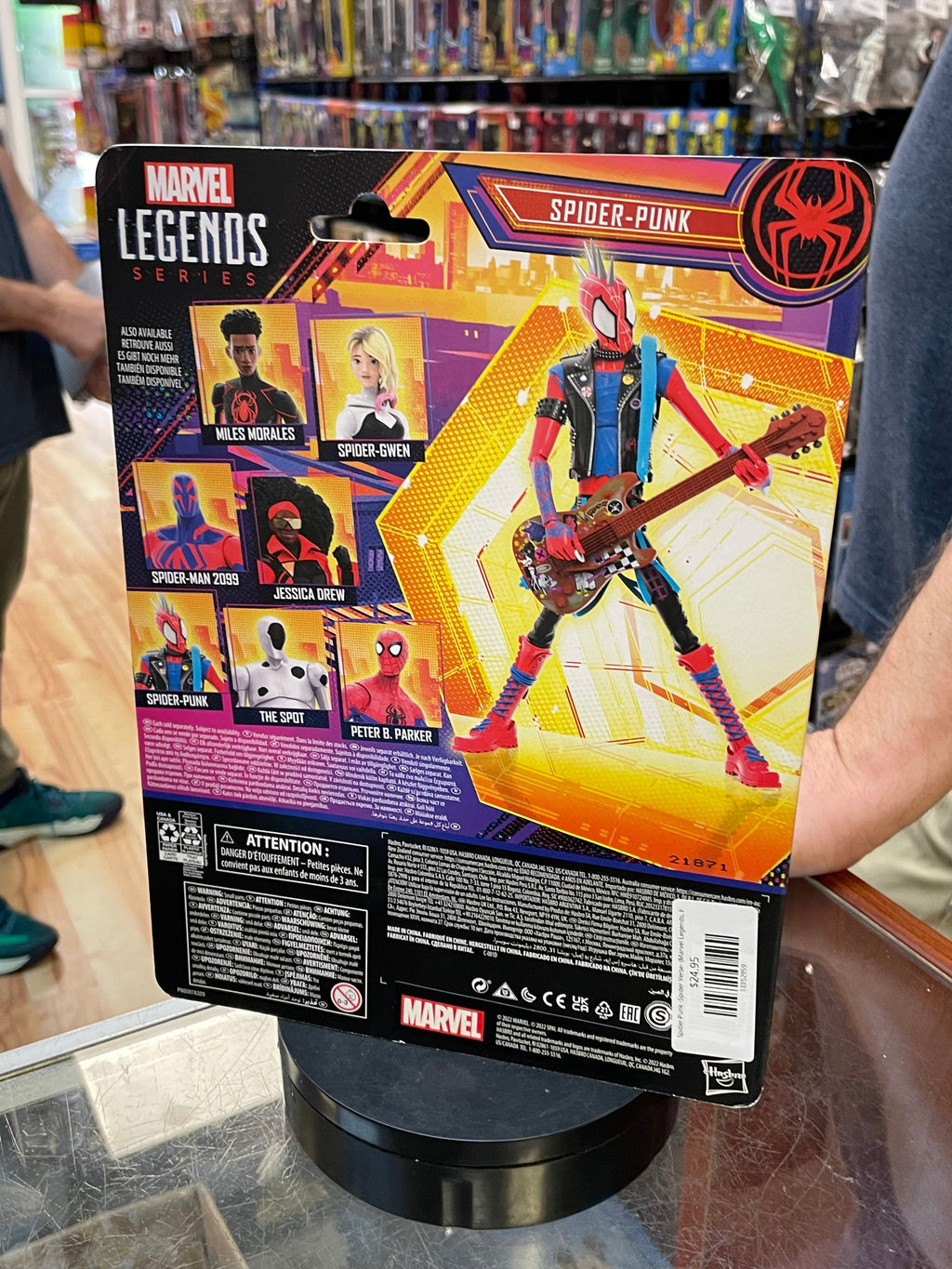 Spider-Punk -Spider Verse- (Marvel Legends, Hasbro) **SEALED** product image 4, provided for visual reference and product