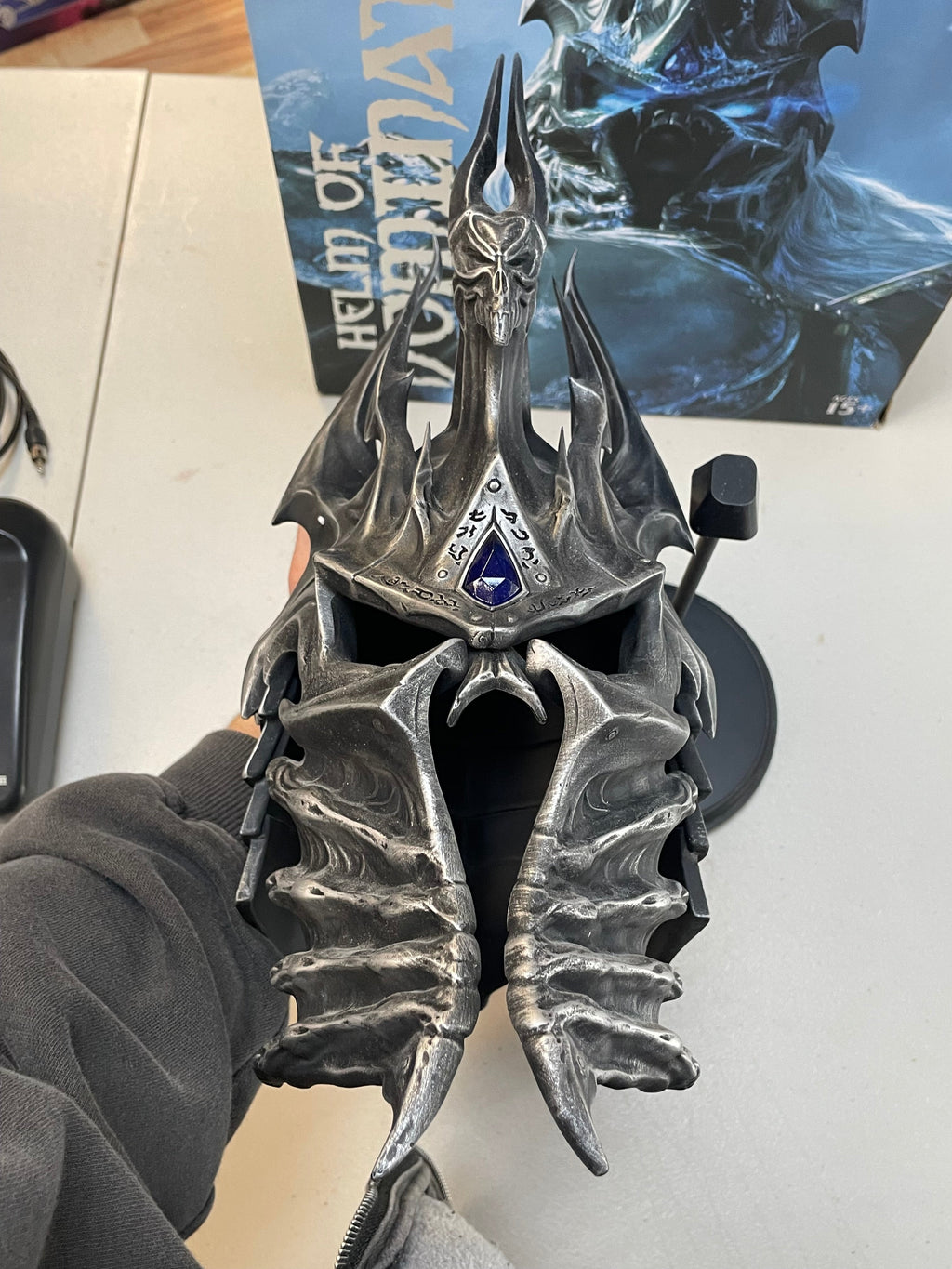 Helm of Domination Lich King Statue (Blizzard, World Of Warcraft) OPEN BOX product image 9, provided for visual reference