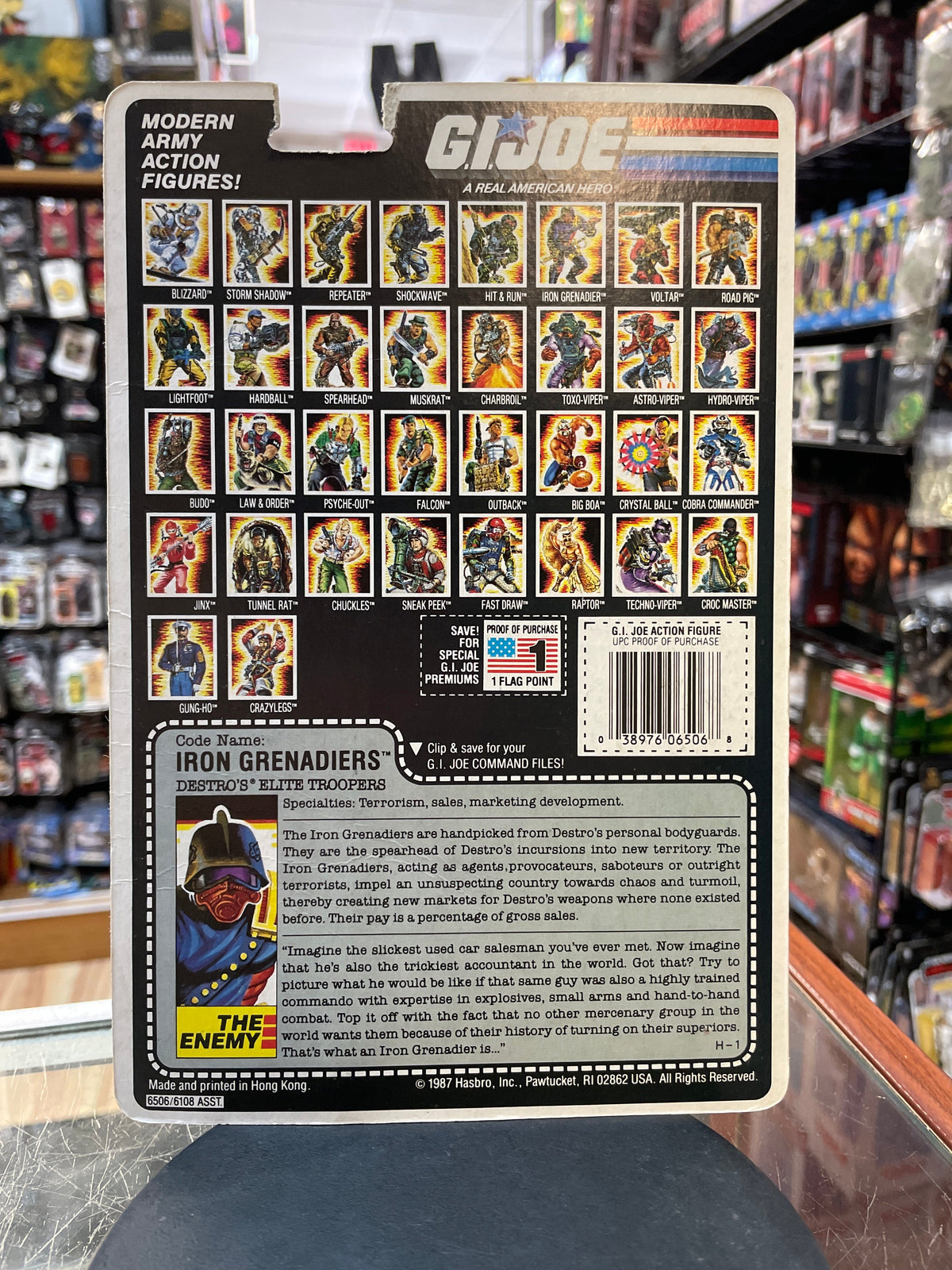 Iron Grenadiers with Cardback (Vintage GI Joe, Hasbro) **COMPLETE** product image 8, provided for visual reference and
