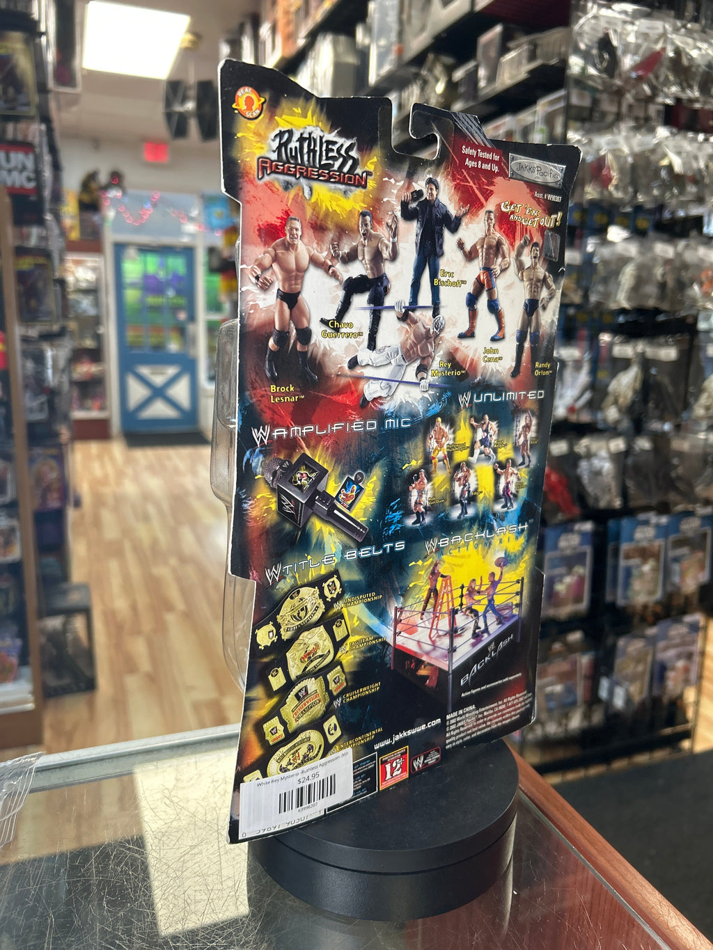 White Rey Mysterio -Ruthless Aggression- (Vintage WWE, Jakks) **SEALED** product image 4, provided for visual reference and