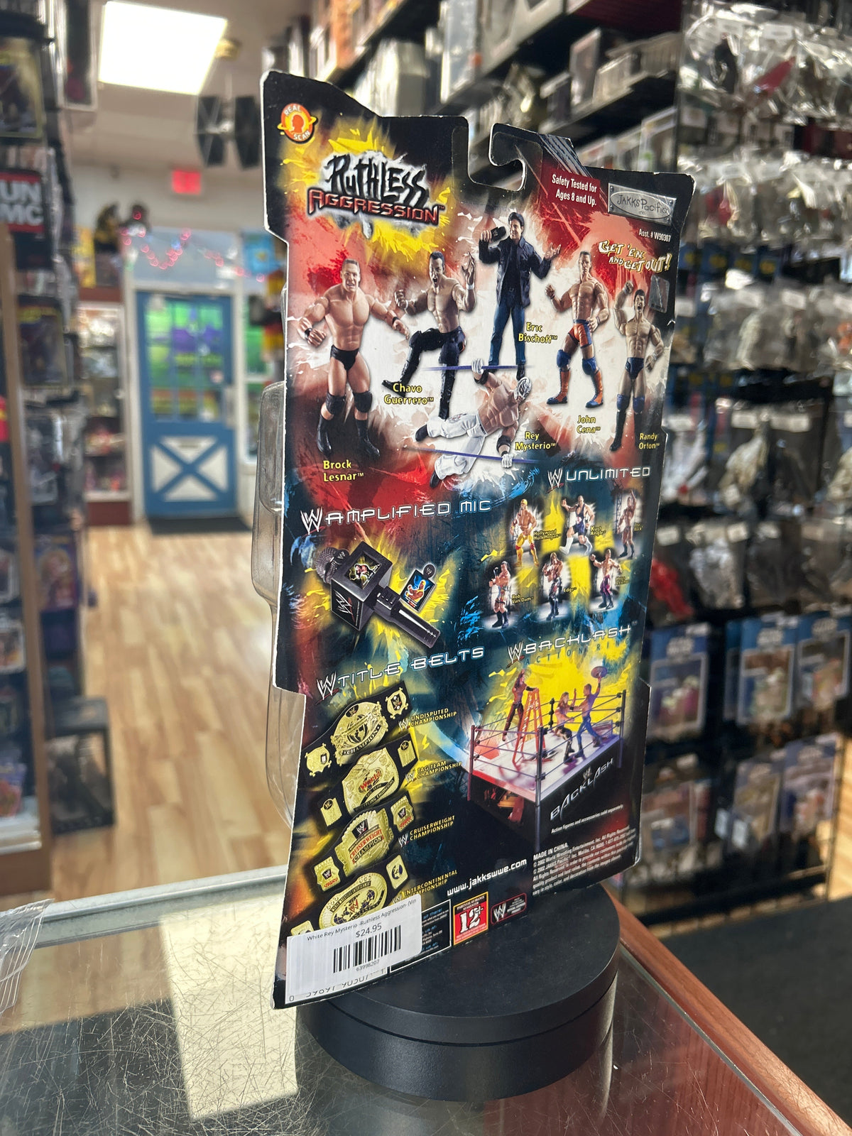 White Rey Mysterio -Ruthless Aggression- (Vintage WWE, Jakks) **SEALED** product image 4, provided for visual reference and