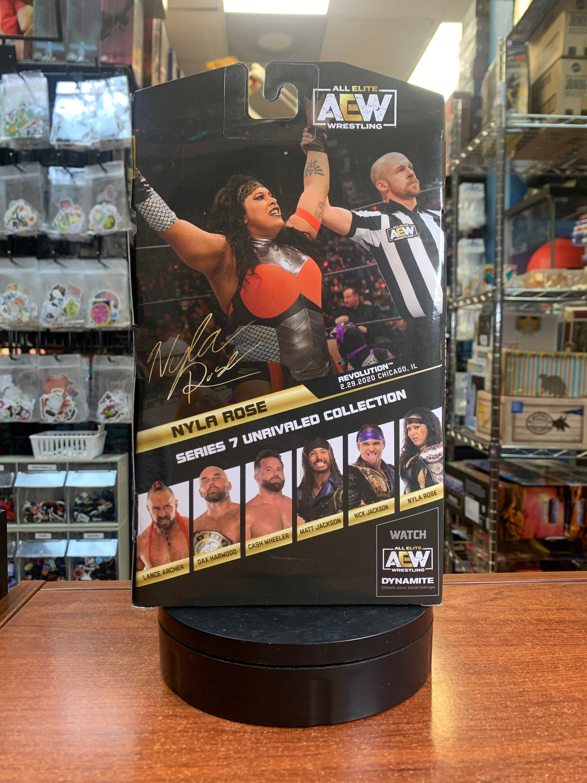 Nyla Rose **CHASE 1 of 5000** (All Elite Wrestling AEW, Jazwares) **SEALED** product image 4, provided for visual reference